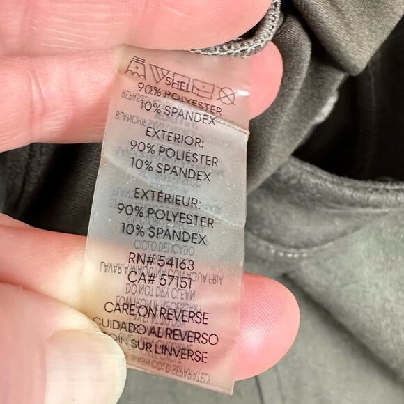 Calvin Klein Faux Suede Casual Legging Pull on Ankle Pant Taupe Sz Large - Picture 7 of 8